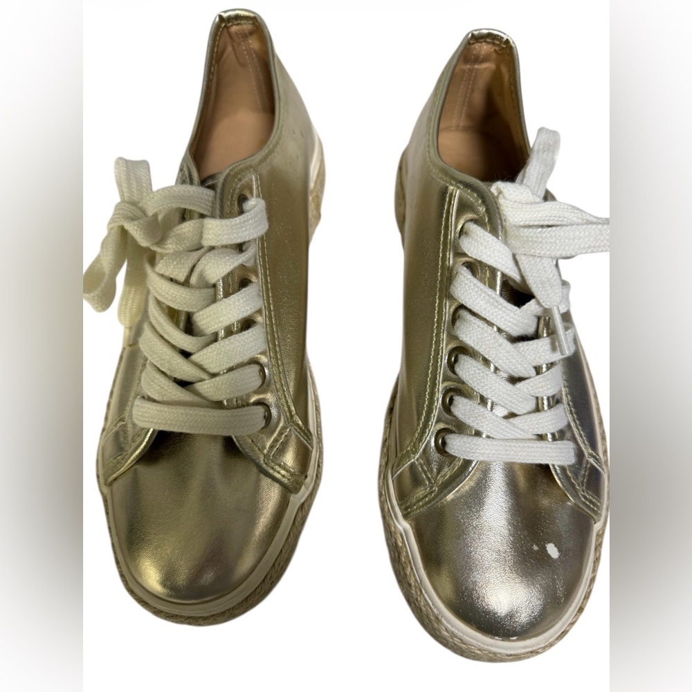 CRUZ GOLD ESPADRILLE SNEAKER BY MICHELLE MCDOWELL (NEW)
